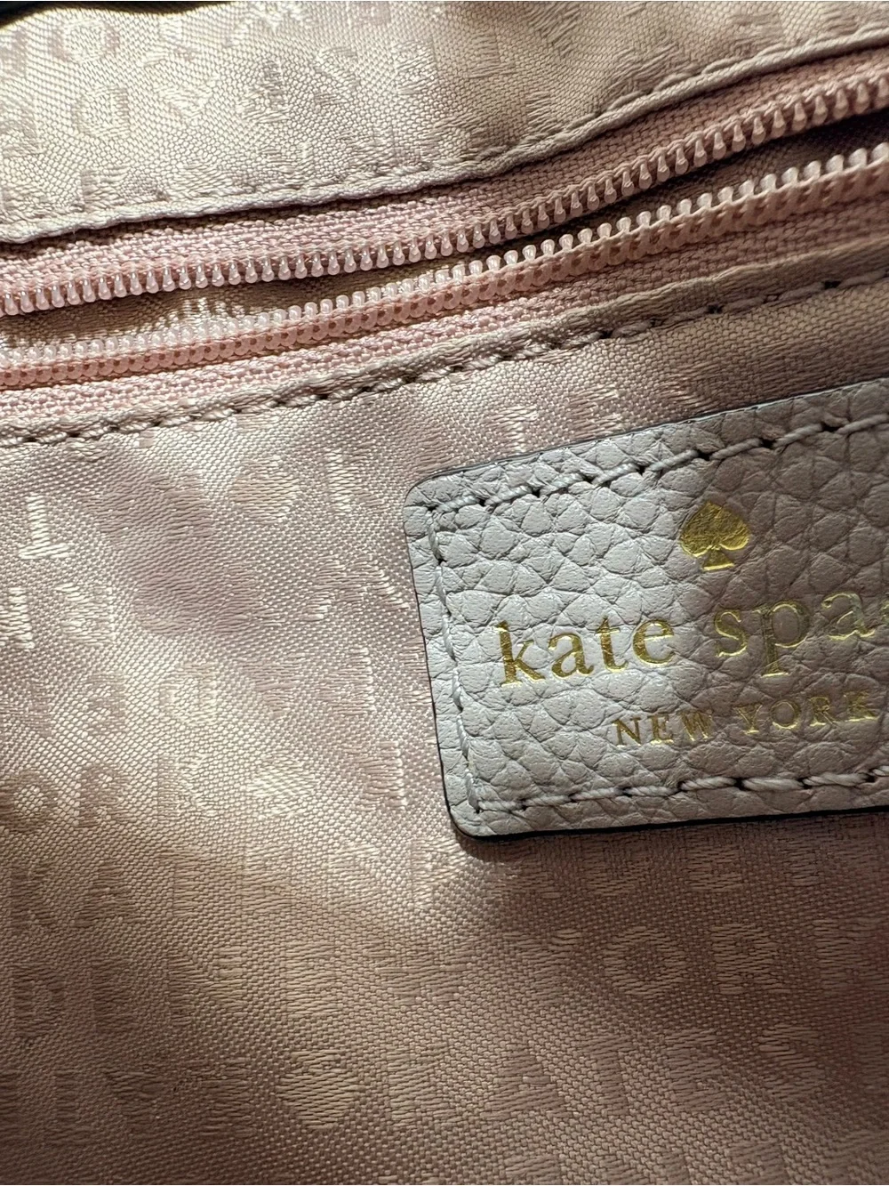 kate spade Pebbled Bow Crossbody in Light Taupe